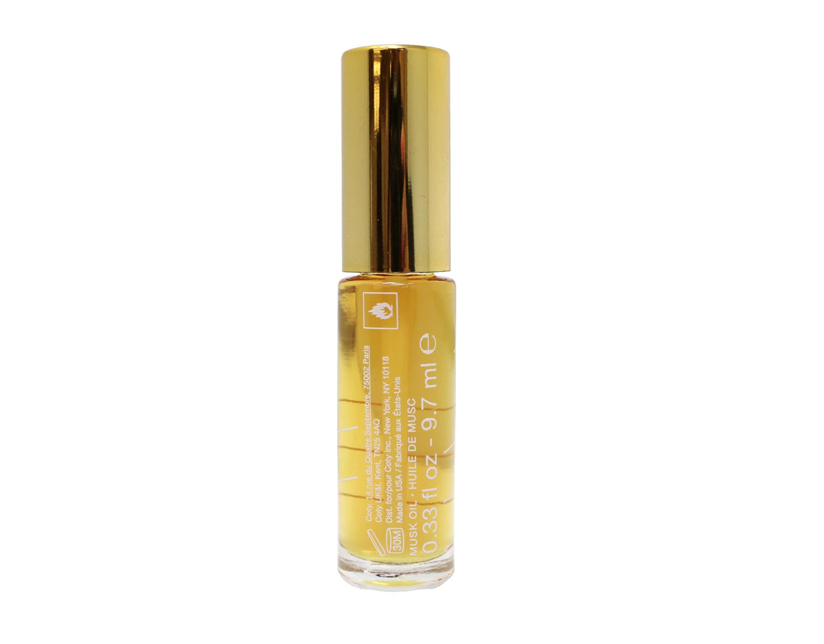 Jovan musk oil in travel setting showing Jovan convenience for on-the-go touch-ups