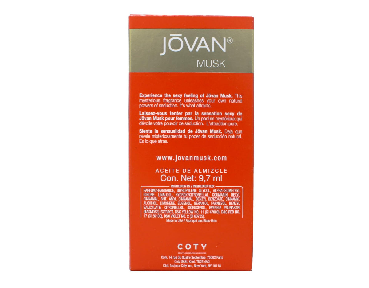 Jovan musk oil roller-detail close-up illustrating controlled application and precision