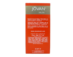 Jovan musk oil roller-detail close-up illustrating controlled application and precision