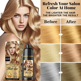 Joyful Young product being applied to dry hair for easy at-home use