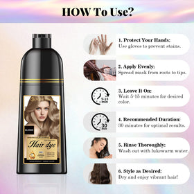 Joyful Young applying shampoo to dry hair for easy at-home tinting