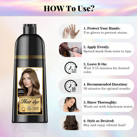 Joyful Young being applied to dry hair for easy at-home use