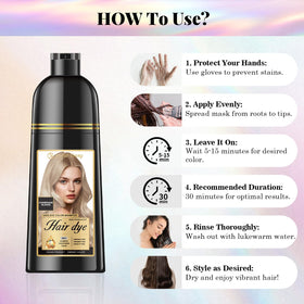 Joyful Young applying shampoo to dry hair for stronger deposit benefit