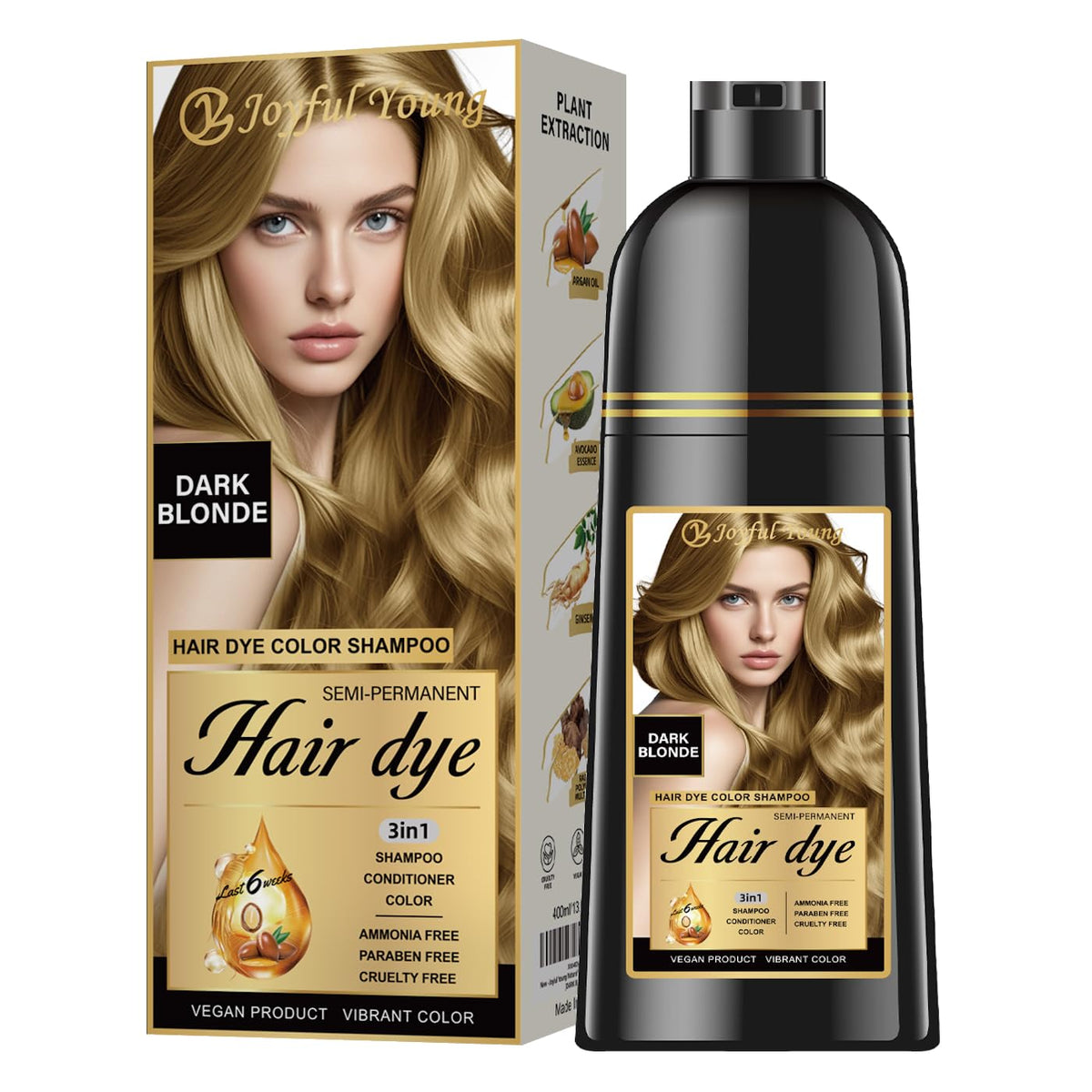 Joyful Young front packaging showing product and benefits