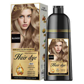 Joyful Young front packaging showing medium blonde shade and benefits