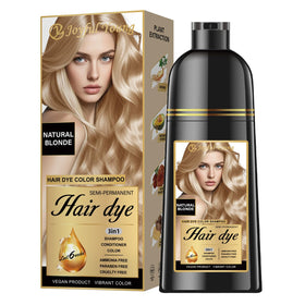 Joyful Young front packaging showing Natural Blonde label and simple use benefit