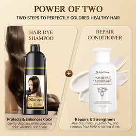 Joyful Young bottle next to hand showing product size and travel-friendly design