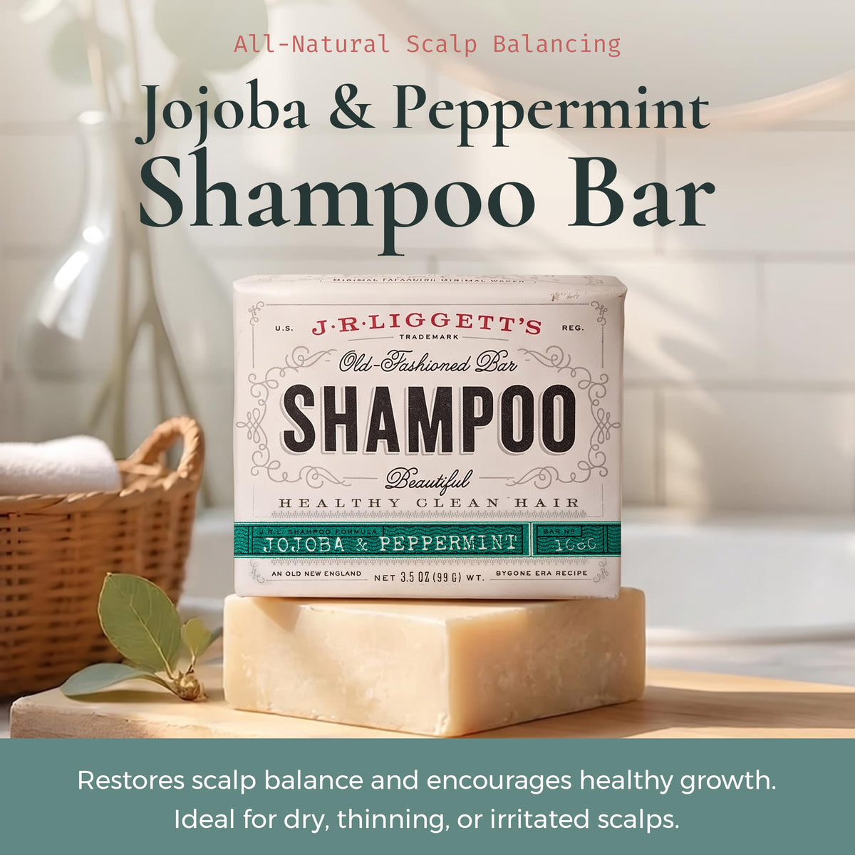 J·R·LIGGETT'S close-up of bar texture highlighting creamy lather