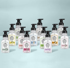 J.R. Watkins bottle on bathroom vanity styling for guest-friendly scent benefit