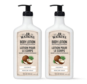 J.R. Watkins front packaging showing coconut scent and benefits