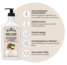J.R. Watkins pump close-up for easy, mess-free dispensing benefit