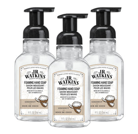 J.R. Watkins front packaging showing coconut scent and moisturizing benefit