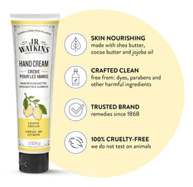 J.R. Watkins open tube with cream texture demonstrating quick absorption benefit