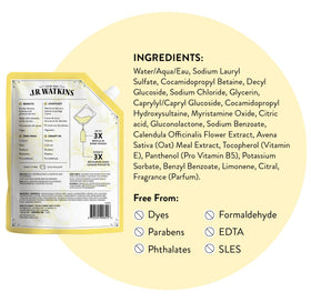 J.R. Watkins refill pouch demonstrating sustainable reduced-plastic benefit