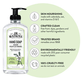 J.R. Watkins pump close-up highlighting easy dispensing and control