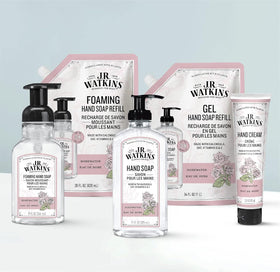 J.R. Watkins closeup label listing botanical ingredients and transparency benefit