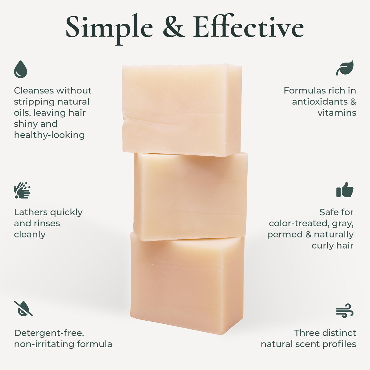 J·R·LIGGETT'S Coconut & Argan bar texture emphasizing thick lather and shine