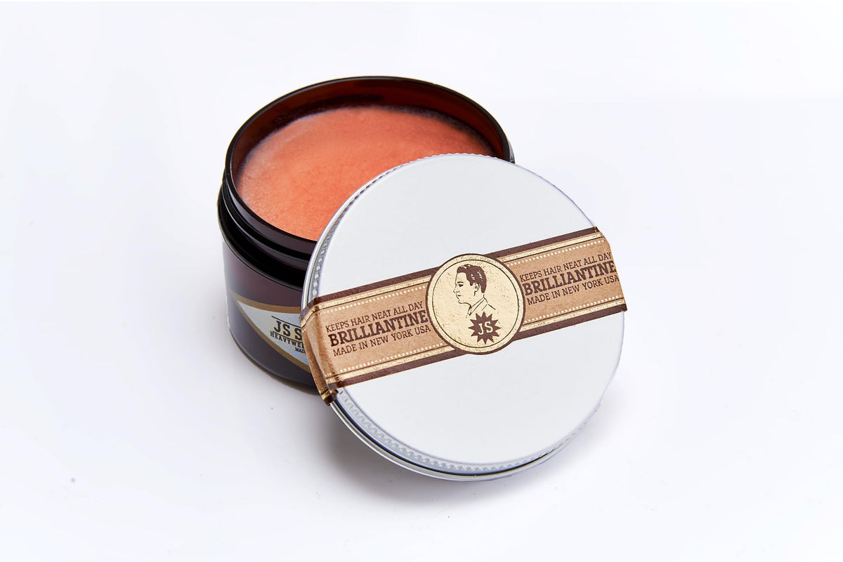 JS Sloane open jar close-up of pomade texture for easy workability