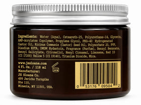 JS Sloane label close-up highlighting ingredients and fresh clean scent information