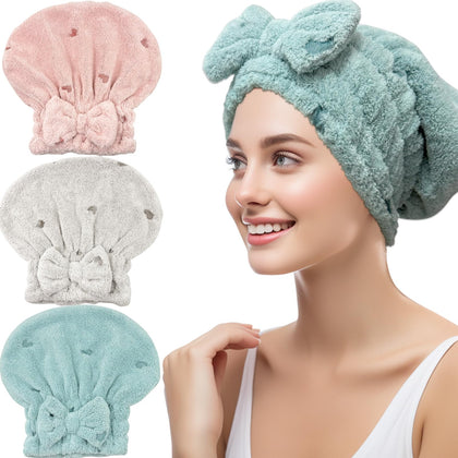 Jseng front pack of three towels showing colors and quick-dry benefit