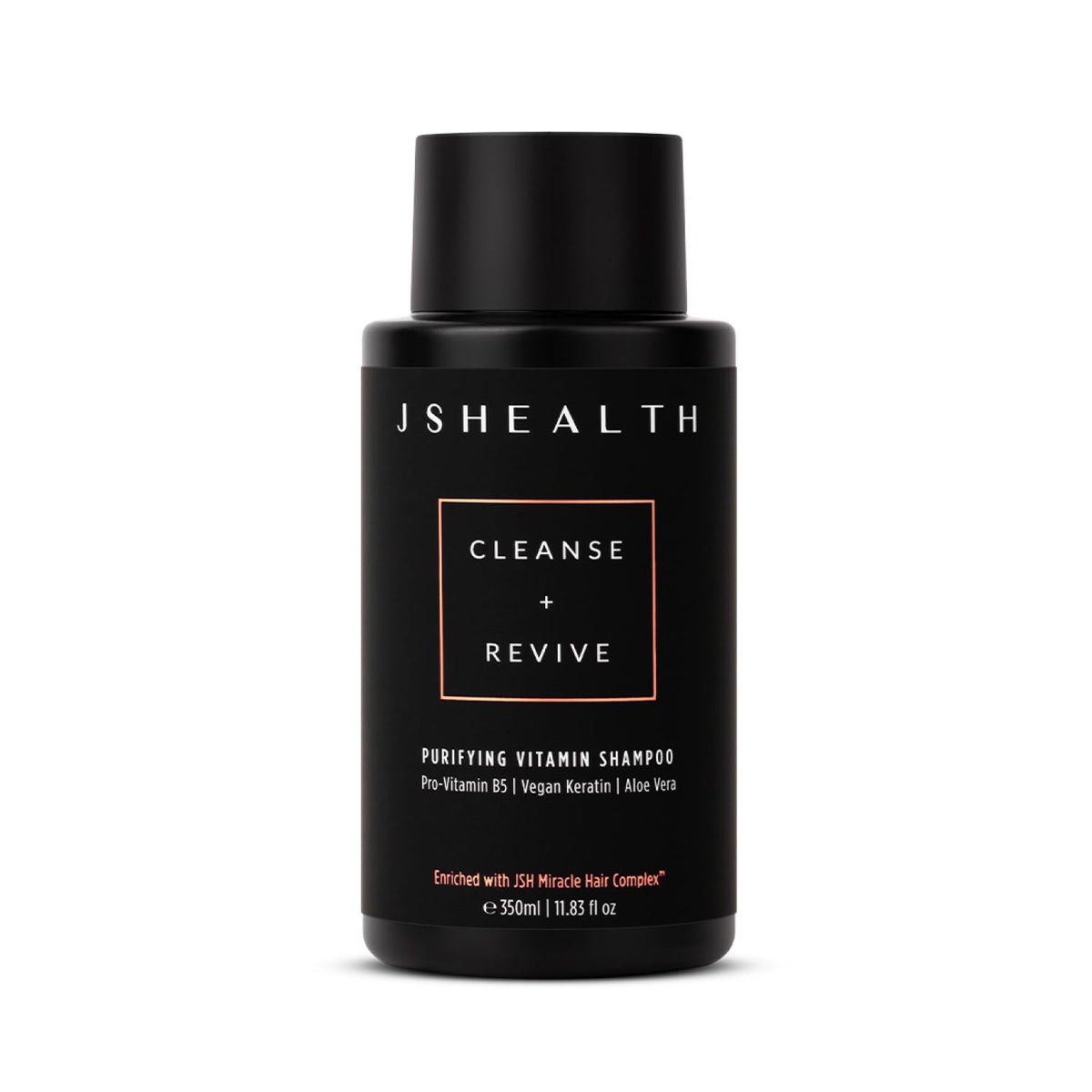 JSHealth front packaging showing bottle and label, clear branding and benefits