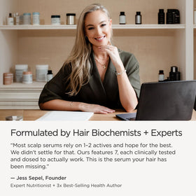 JSHealth label close-up with Capixyl Capilia Longa Baicapil highlights