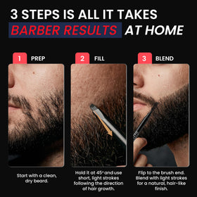 Joseph Signature Line pencil tip creating hairlike strokes to fill gaps