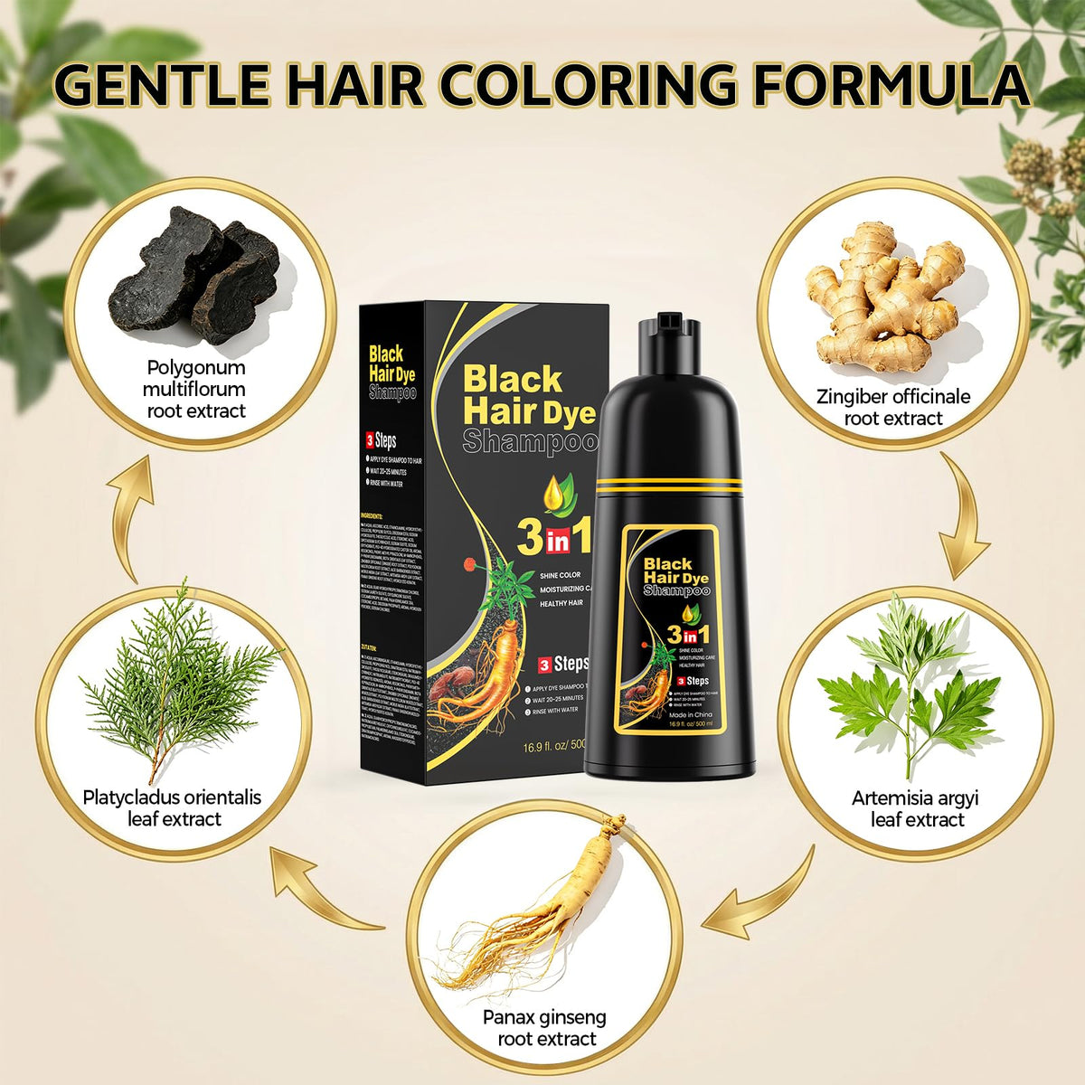 JUANCHI shampoo lather on hair demonstrating even coverage and efficient color deposit