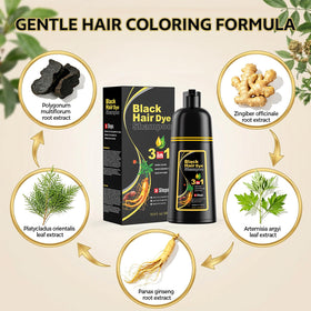 JUANCHI shampoo lather on hair demonstrating even coverage and efficient color deposit
