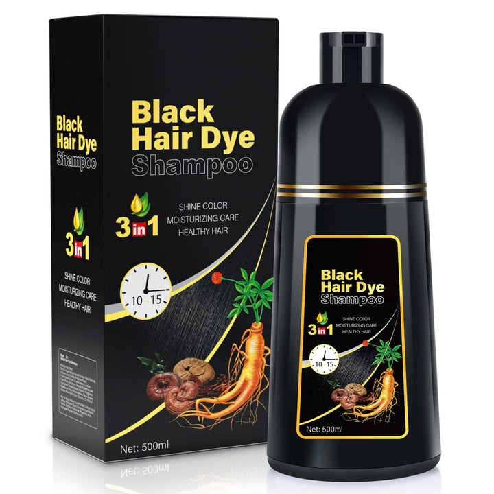 JUANCHI front packaging showing 500ml bottle and black color benefit