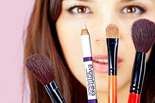 Judith August person using pencil at mirror in lifestyle scene showing quick daily use benefit