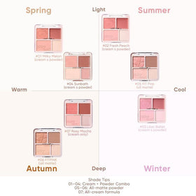 JUDYDOLL before and after cheek comparison showing buildable radiance