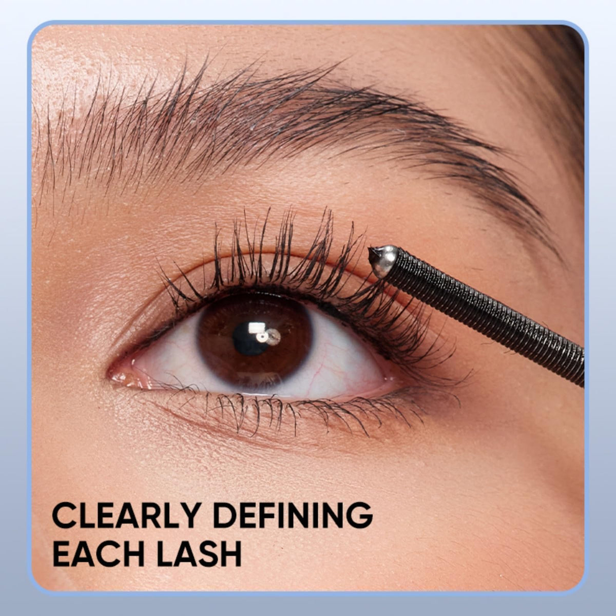 JUDYDOLL before and after lashes demonstrating lengthening effect