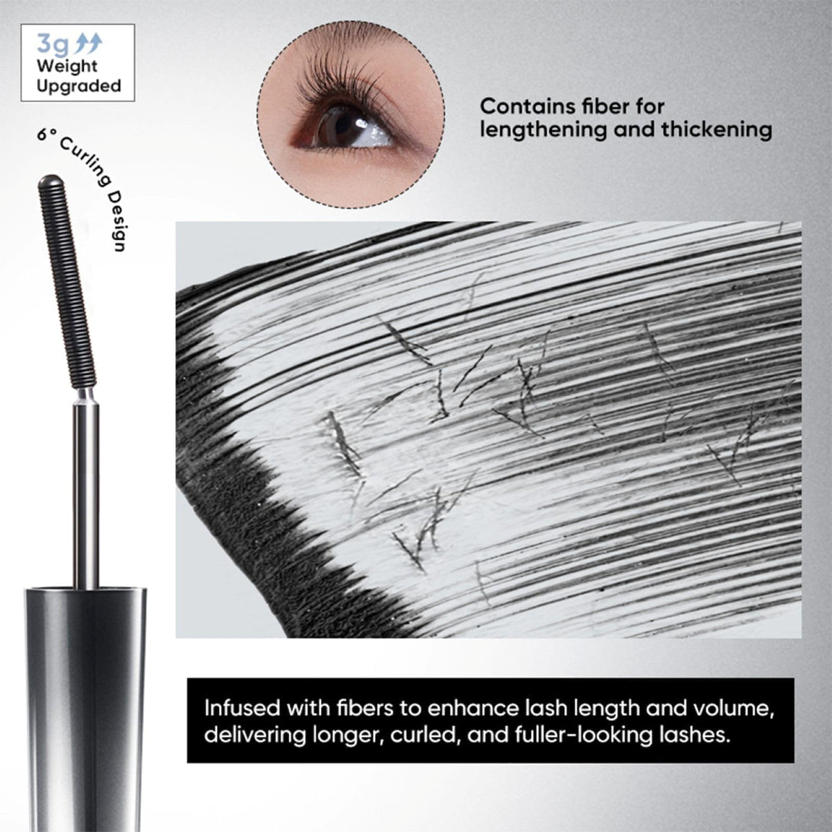 JUDYDOLL before and after lashes demonstrating separation and length