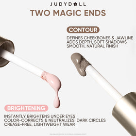 JUDYDOLL contour blending on hand showing smooth, natural-looking dimension