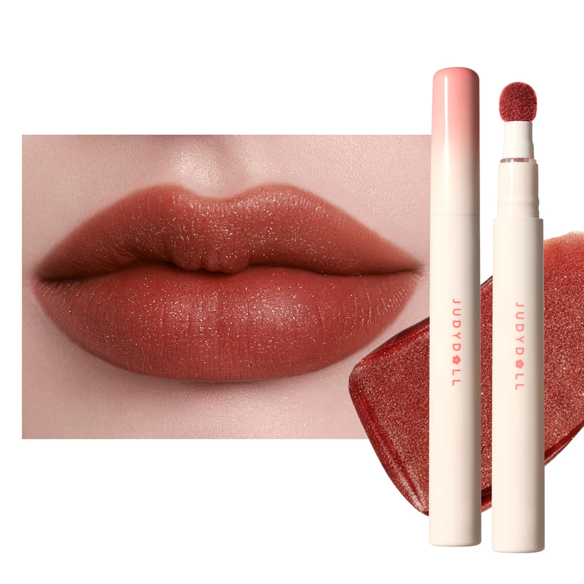 JUDYDOLL front packaging showing shade and benefit of lasting color