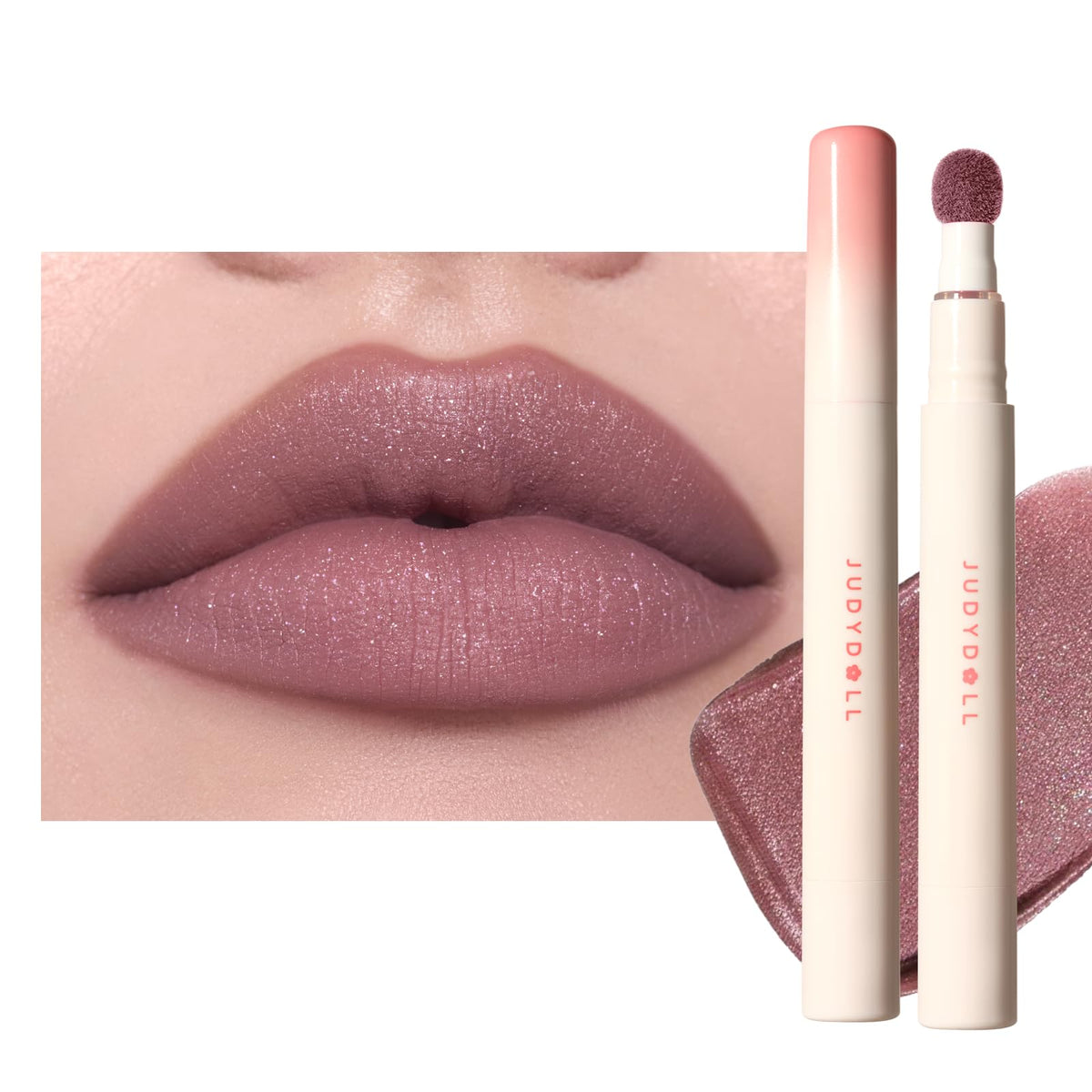 JUDYDOLL front packaging showing shade and matte finish benefit