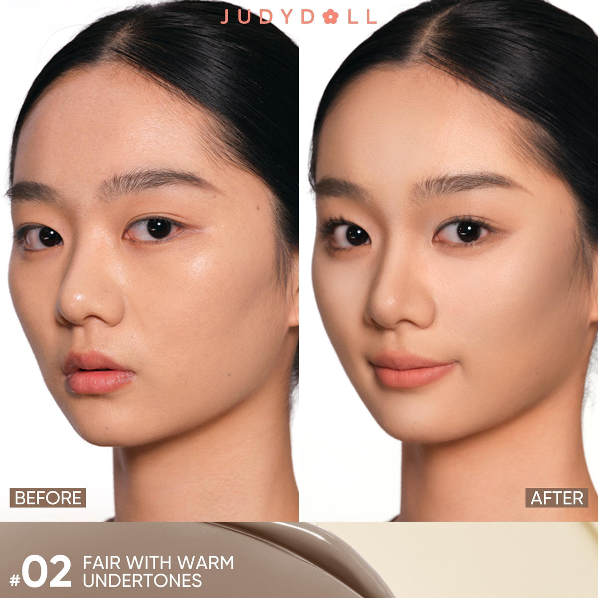 JUDYDOLL close-up of dual-ended applicator demonstrating precise placement