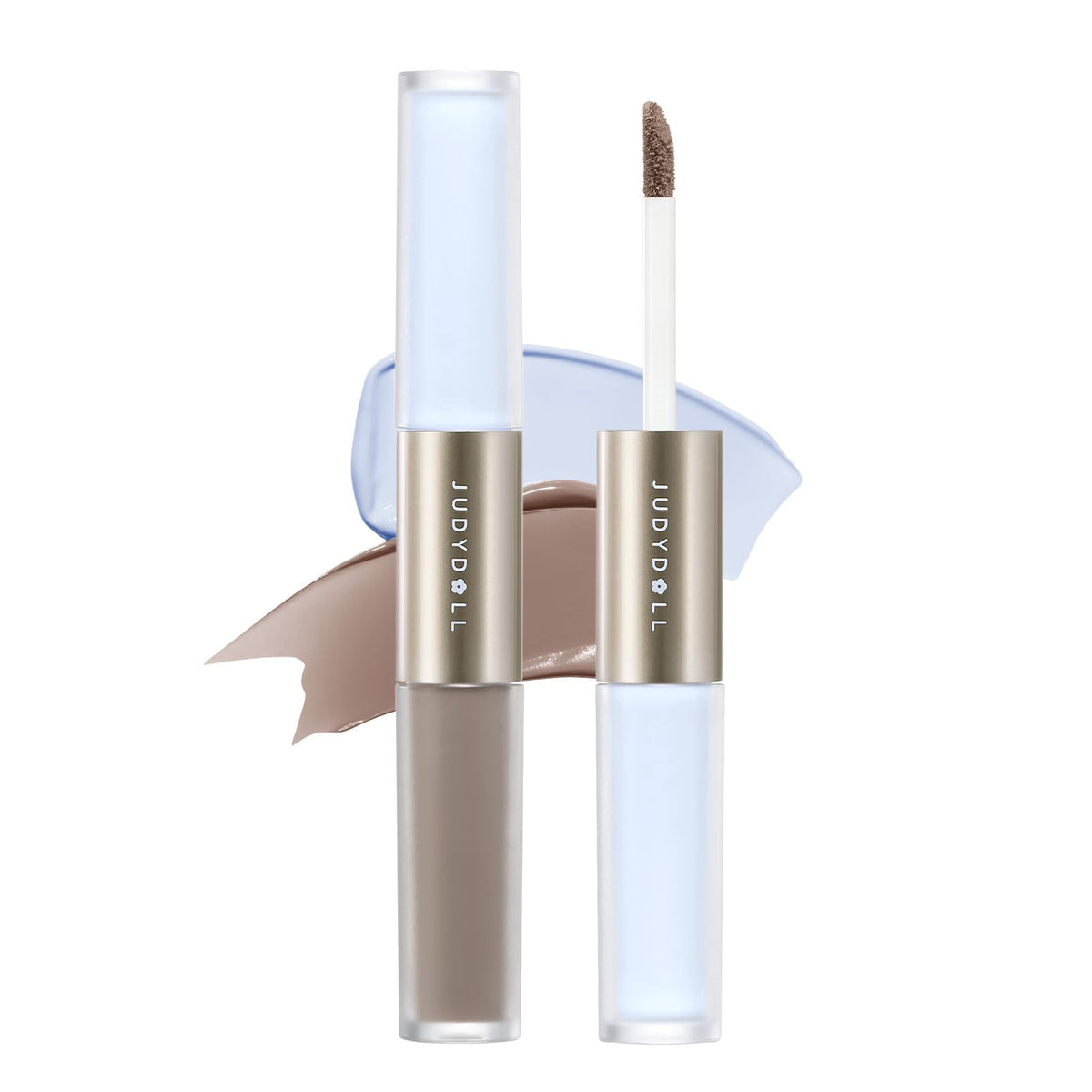 JUDYDOLL front view of dual-ended contour and brightener showcasing compact design and convenience