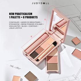 JUDYDOLL eyeshadow close texture swatch showing creamy blendability