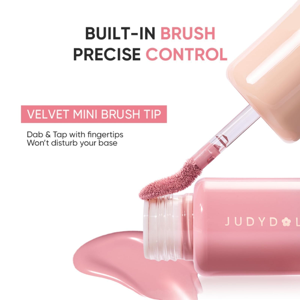 JUDYDOLL #01 Fig on medium skin giving warm radiant cheek color benefit