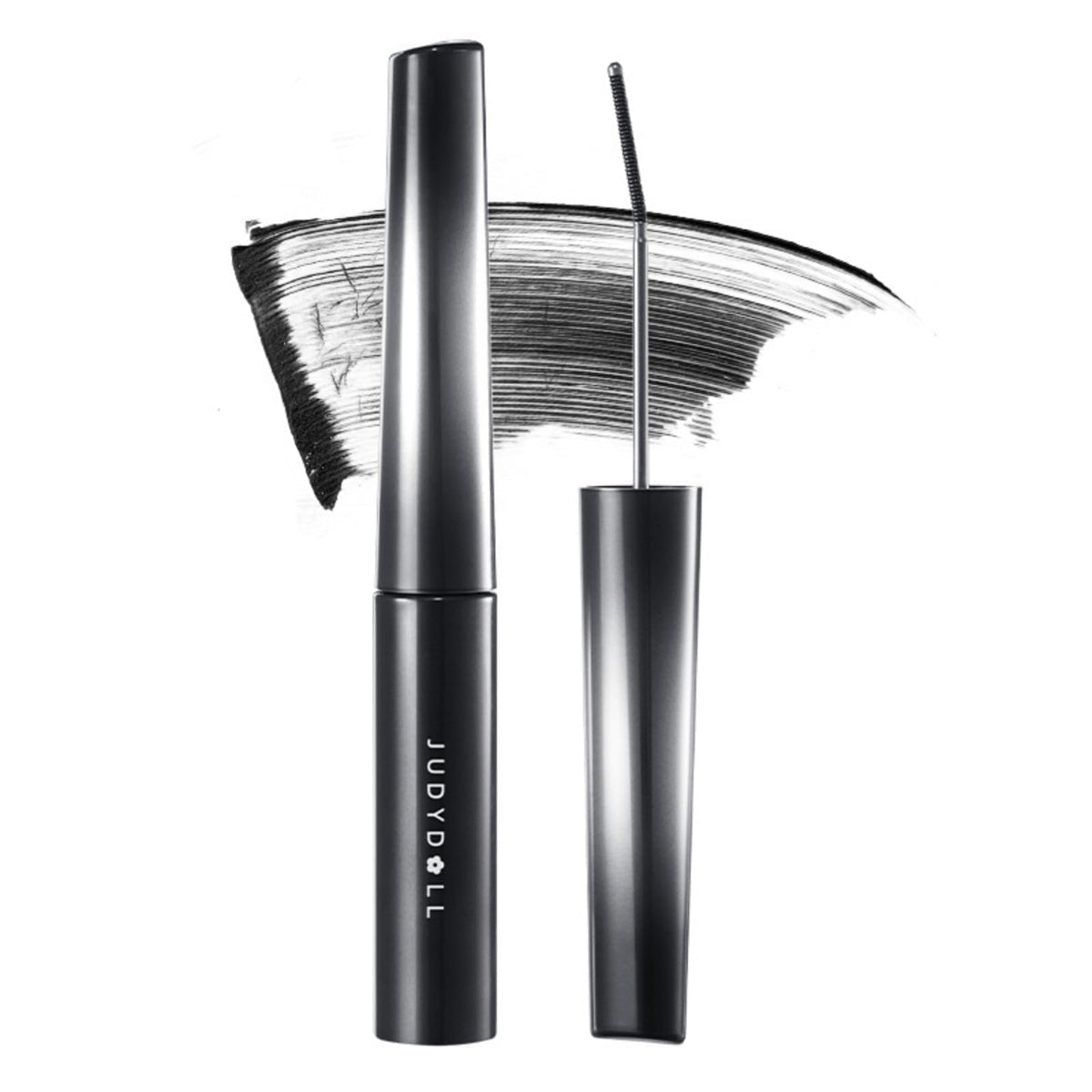 JUDYDOLL front packaging showing shade #01 Black and benefits
