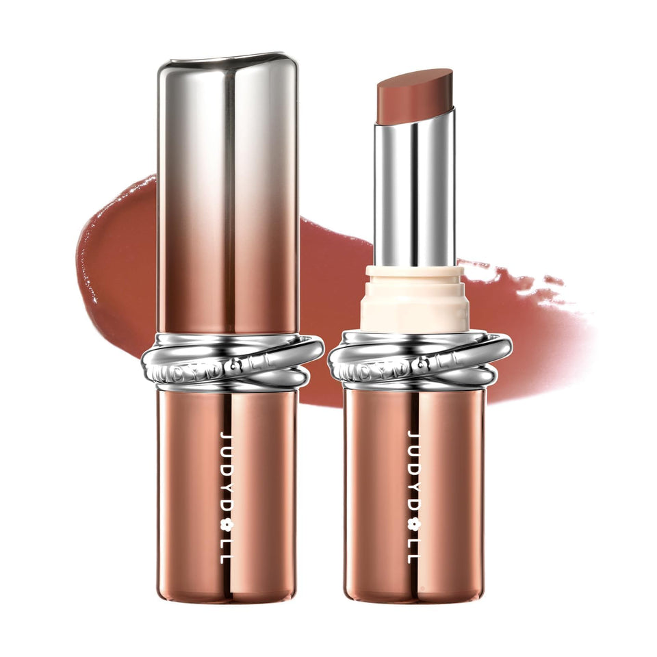 JUDYDOLL front packaging showing shade 104 Calm Nude and product benefits