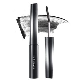 JUDYDOLL front packaging showing curling design and black shade benefits