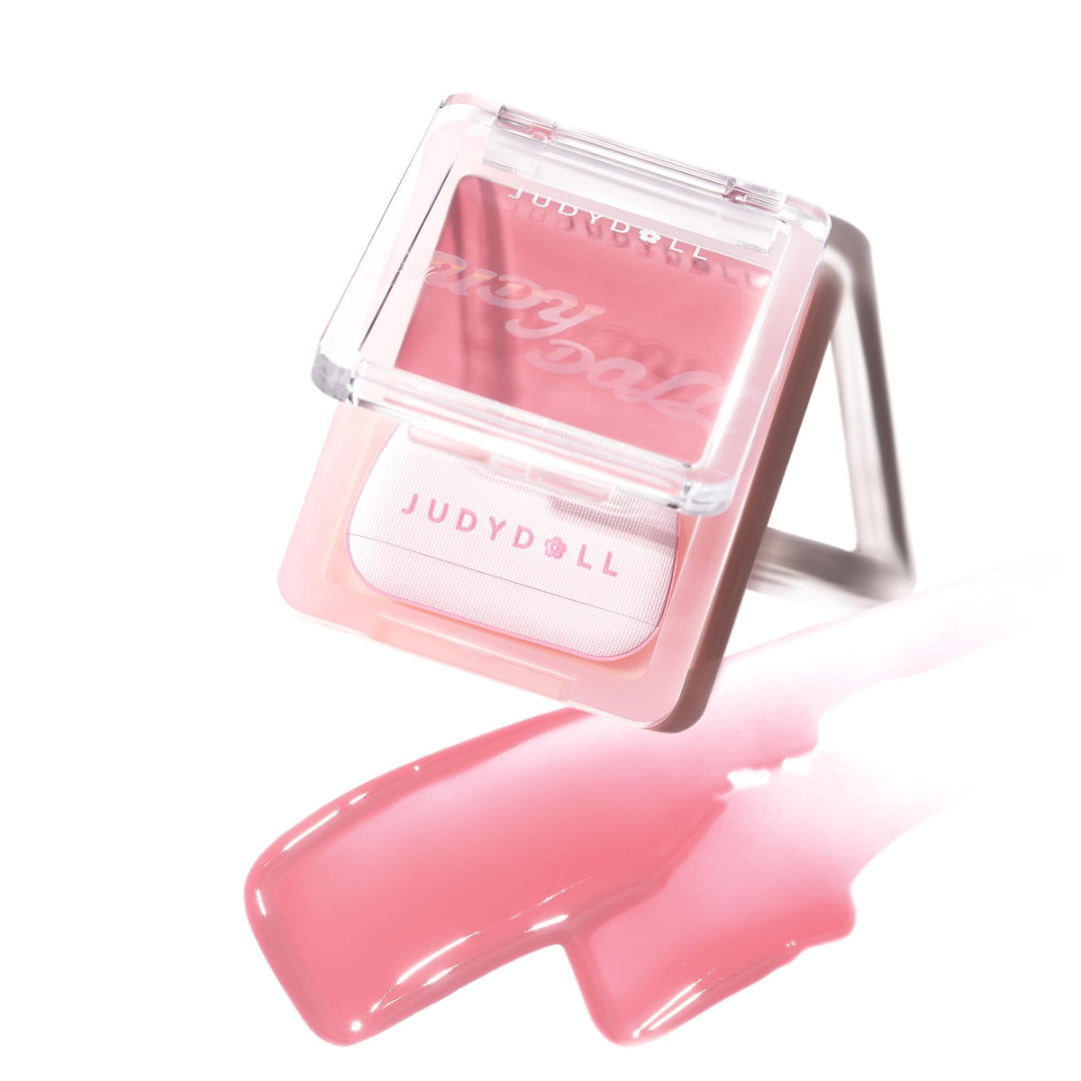 JUDYDOLL front compact showing sleek packaging and portable design benefit