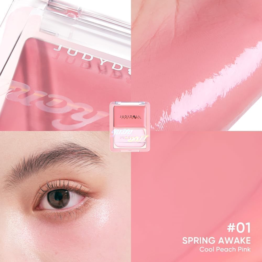 JUDYDOLL open compact with puff ready for simple mess-free application benefit