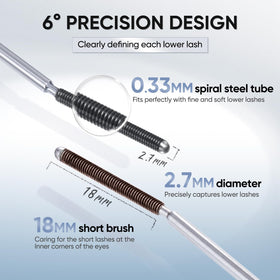 JUDYDOLL lower-lash application using wand for precise definition