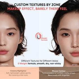 JUDYDOLL highlighter cream close-up showing luminous glide for brightened cheekbones