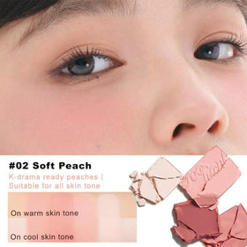 JUDYDOLL compact in hand showing pocketable size for on-the-go touch-ups