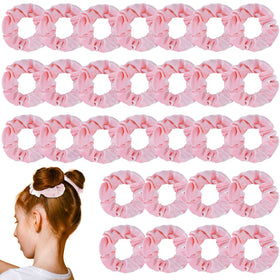 Juexica front packaging showing 50 pink scrunchies and bulk value